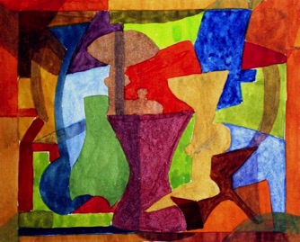 Flächenbelebung / Stilleben #317/1957 Flächenbelebung / Stilleben #317/1957